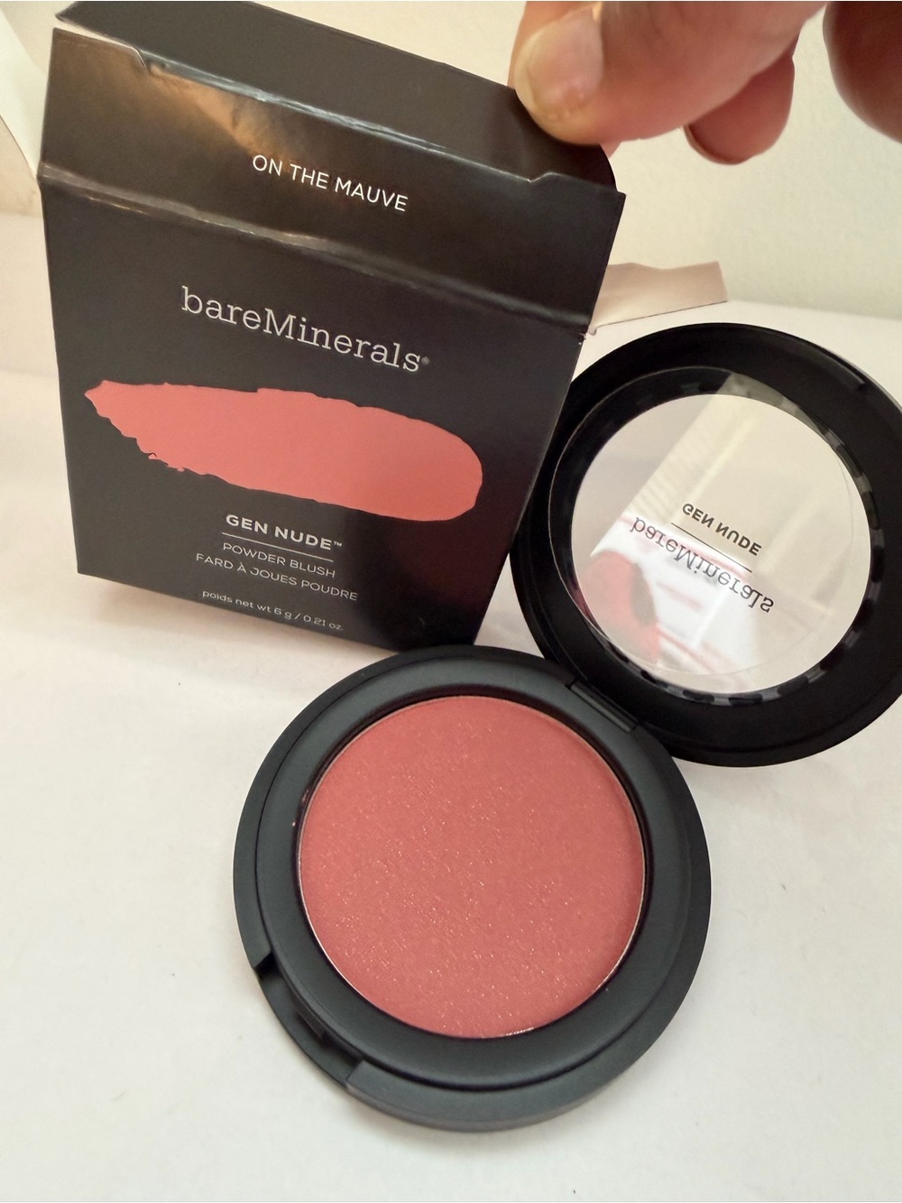 bareMinerals Gen Nude Powder Blush - On The Mauve (Mauve Pink)